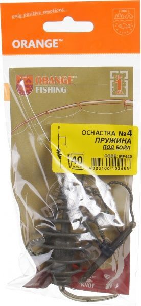 Оснастка для ловли карпа Orange Carp 40 г пружина