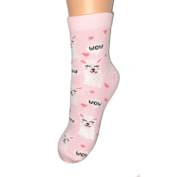 Комплект носков Molly Лавандовый мишка + Розовая лама р.20–22 фиолетовый розовый 