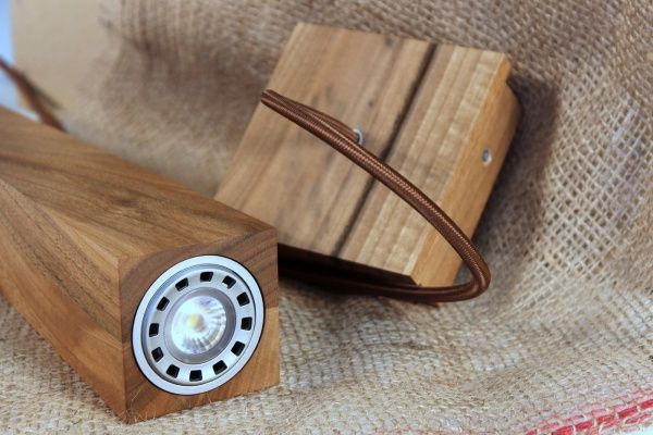 Світильник підвісний ADLUX Candle CP-1-W-Br 1x10 Вт GU10 горіх 