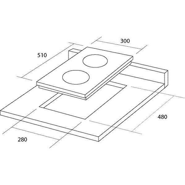 Варильна поверхня електрична Pyramida PL 302 IX/R