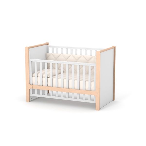 Кроватка детская Veres ЛД7 Ницца бело-буковый 07.3.1.36.15