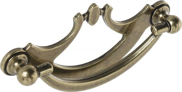 Меблева ручка D-125 G4 96 мм антична бронза DC 70541