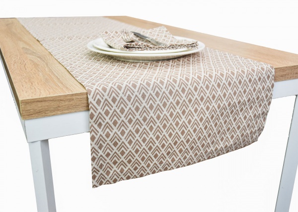 Скатерть Joy бежевый рисунок 40x140 см La Nuit 
