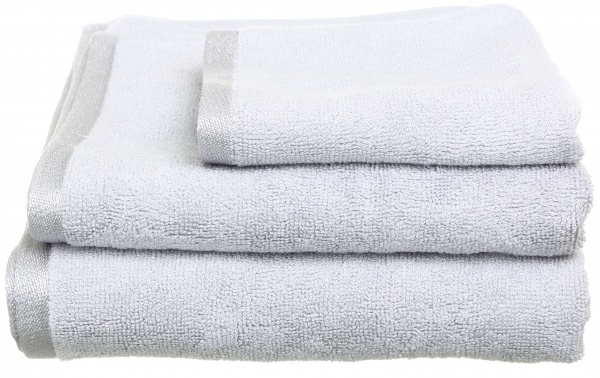 Полотенце махровое Glossy 70x140 см серебряный Texpol 