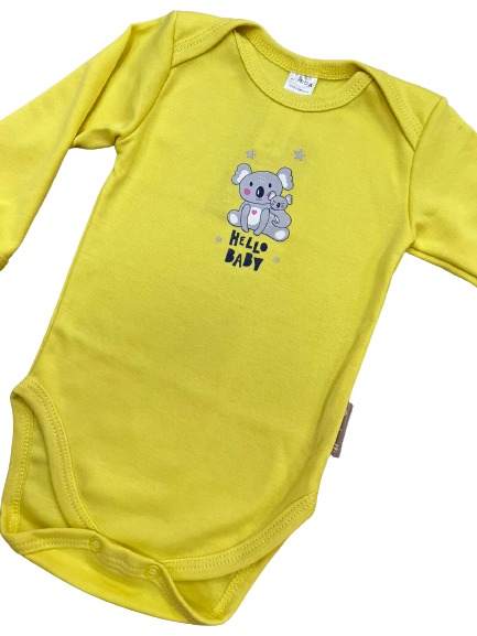 Боди унисекс Bambinelli р.80 желтый Б301-7 