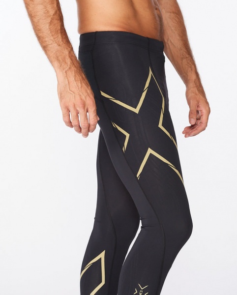 Тайтсы 2XU Light Speed Compression Tights 1/1 MA5305b_BLK/GRF р.XL черный