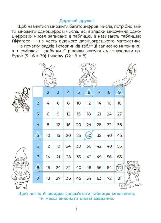 Книга «Вивчаю таблицю множення» 978-617-00-4249-1