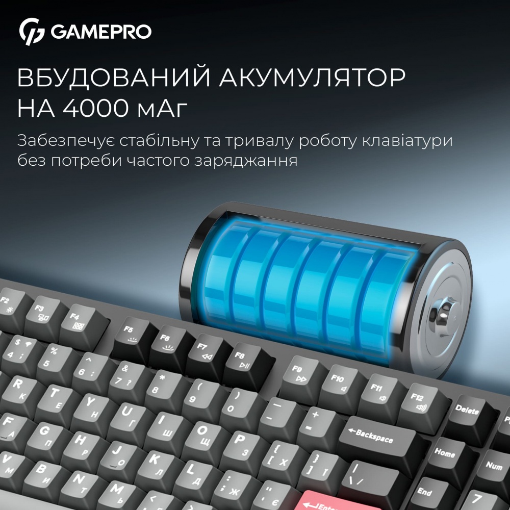 Клавиатура игровая GamePro (MK305BK) Asgard Drakkar Keychron Super black