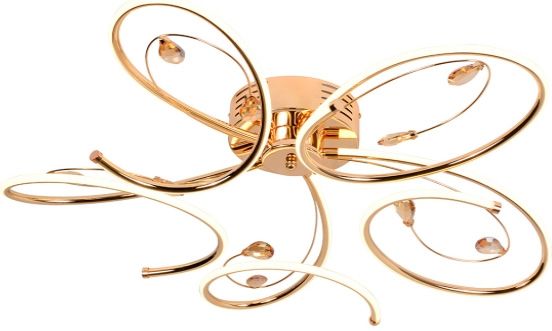 Люстра стельова WunderLicht J9223-45 90 Вт золотий 