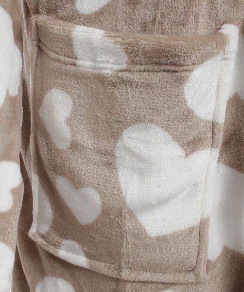 Халат домашний La Nuit Романтика р. XL коричневый с белым 