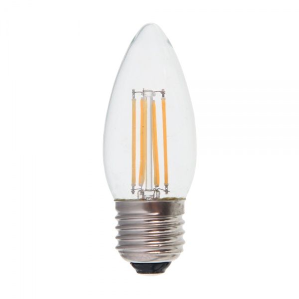 Лампа світлодіодна LightMaster FIL Deco C37 4,5 Вт E27 4000 К 220 В прозора LB-658 