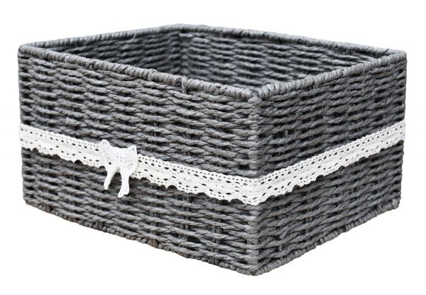 Кошик плетений Handy Home EW-61 M Бантик паперова рафія 150x300x230 мм