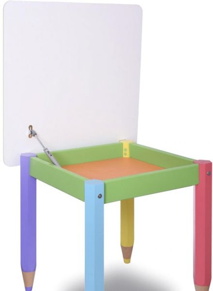 Столик Sweet baby Карандашики с пеналом 60x60 см салатовый 100016