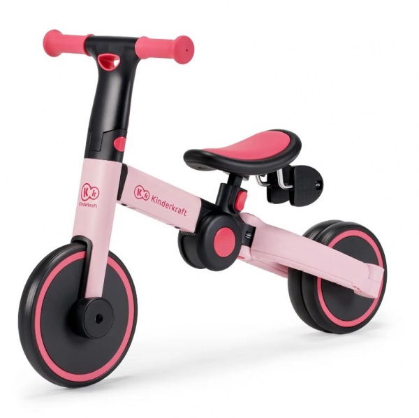 Велосипед детский Kinderkraft 3 в 1 4TRIKE Candy Pink розовый KR4TRI00PNK0000 