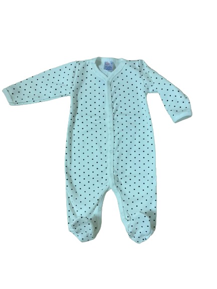 Комбинезон детский для мальчика Моя планета горошек Кмб302-8 р.74 белый 