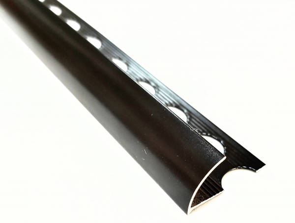 Уголок для плитки Braz Line алюминий BLB-5402-75-9017-K.27 2,7 м черный 