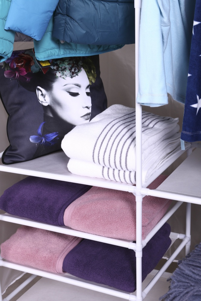 Тканевый шкаф PEVA 1730х1070х450 мм белый