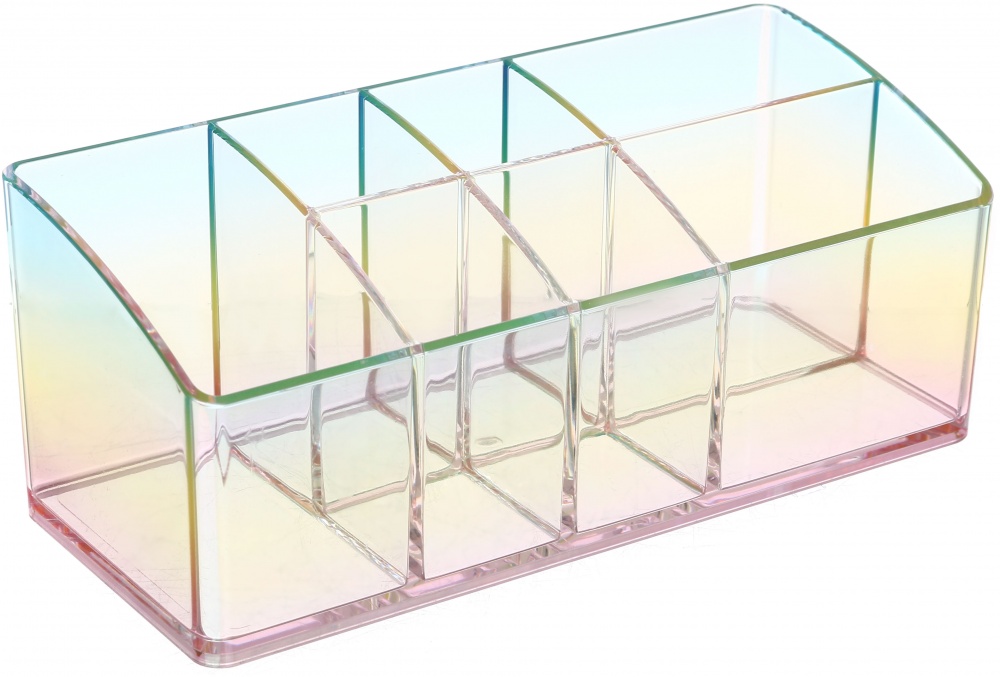 Органайзер для косметики 7 секций Rainbow 17.84x7.61x7 см разноцветный