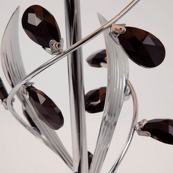 Настольная лампа декоративная Strotskis Florian 1x40 Вт E14 хром/черный 01017/1