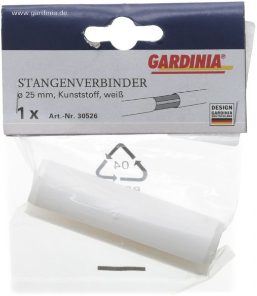 З'єднувач карниза Gardinia для штанг 30526 набірний d25 мм 