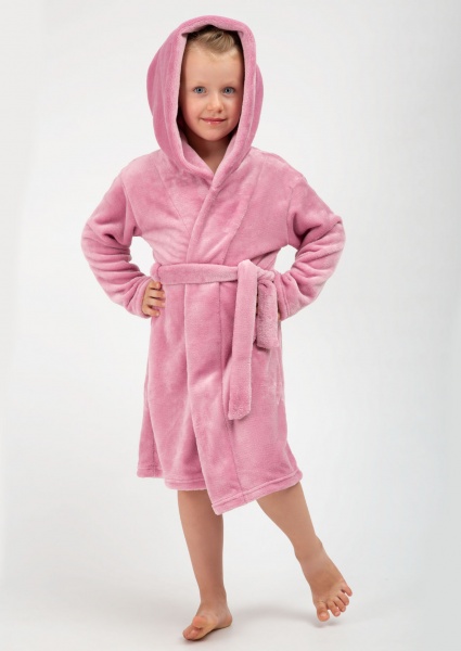 Халат дитячий для дівчинки Roksana Вушки №0051/90076 р.146-152 темна троянда 
