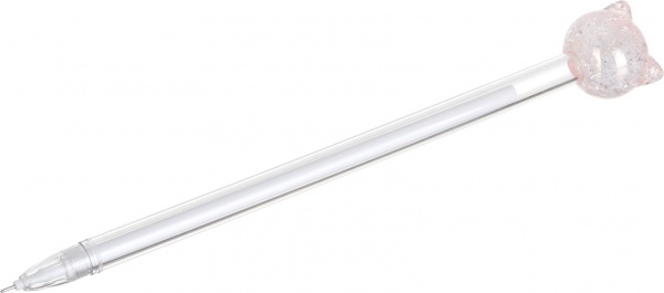 Ручка гелевая Лунный котик розовый 