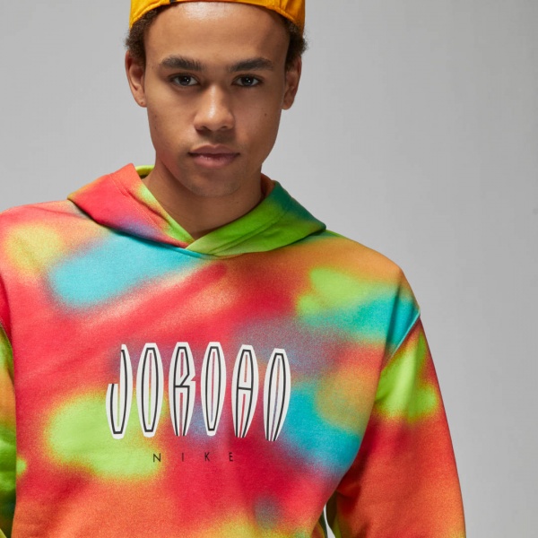 Джемпер Nike M J FLT MVP AOP FLC PO DV4587-252 р. XL різнокольоровий