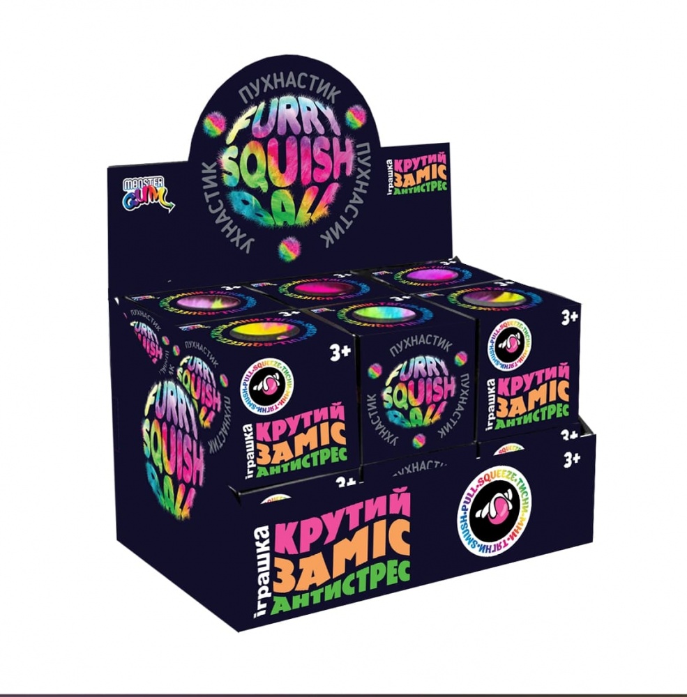 Игрушка-антистресс Monster Gum Крутой замес Пушистик 6 см 38582