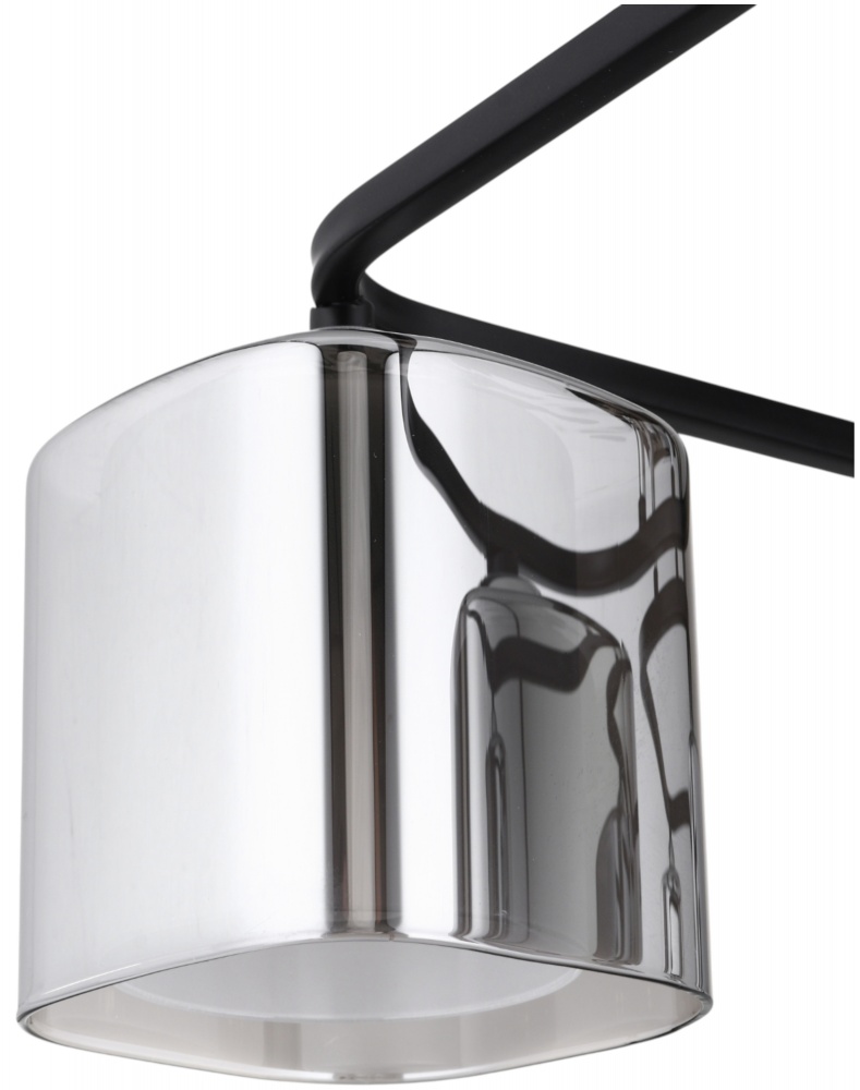 Люстра потолочная Sensio Hercules 4x40 Вт E27 черный/дымчатый ALG-07552/4