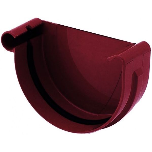 Заглушка ринви ліва Bryza 125 мм червоний 