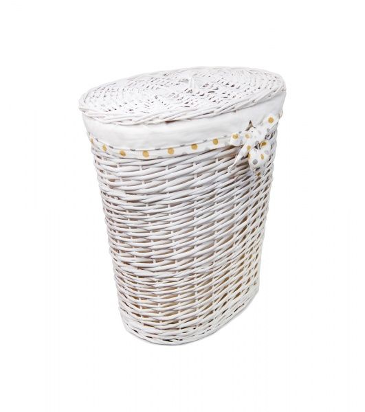 Корзинка плетеная с крышкой Изюминка белый 42х30х49 см FB-45M Natural House
