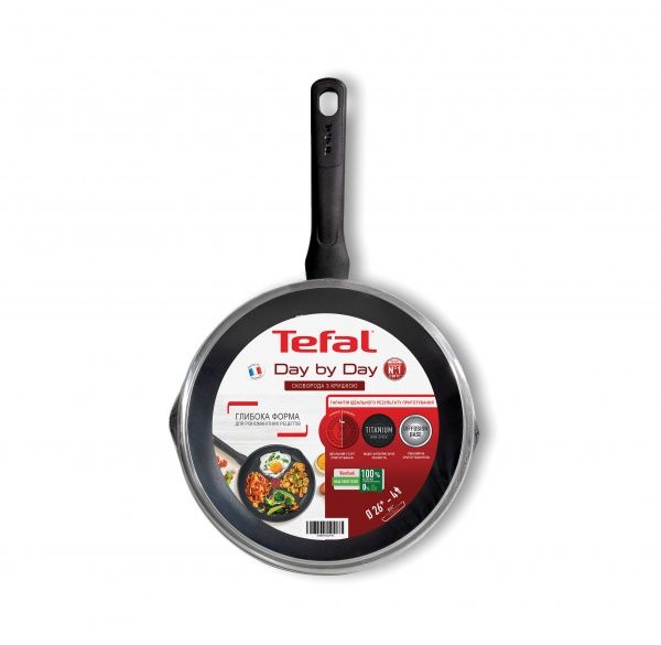 Сковорода з кришкою 26 см Day by Day B558SET Tefal