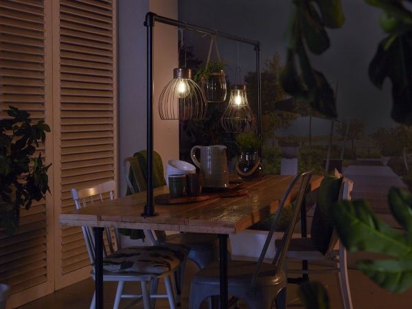 Світильник на сонячній батареї Luxform Manchester IP44 коричневий 27172.000.00 