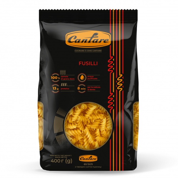 Макарони ТМ Cantare Fusilli 400 г 