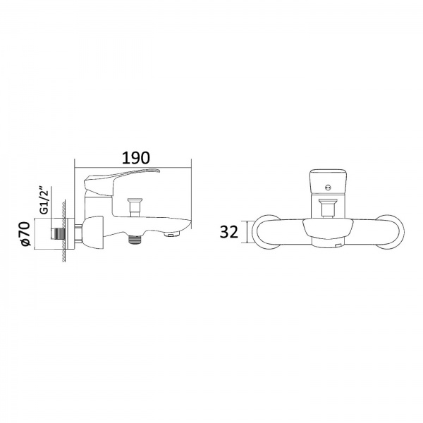 Смеситель для душа RJ Jet RBZ071-5