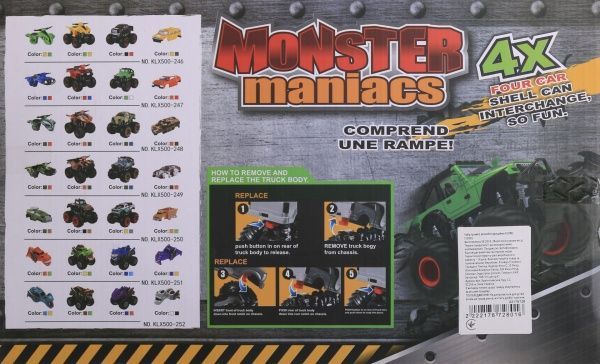 Автомобіль фрикційний Monster maniacs 2 шт. F107801