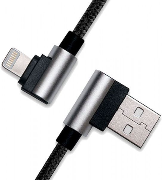 Кабель Real-el 1 м чорний (USB 2.0 Premium AM-8pin 1m, bl) 