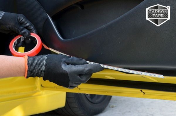 Двостороння клейка стрічка CARBON TAPE Super Moment 19 мм х 10 м прозорий