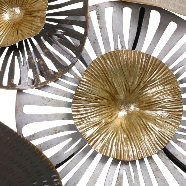 Декор настенный Petunia 134,6x66 см коричнево-золотистый 