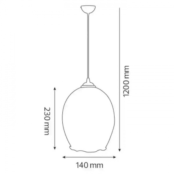 Світильник підвісний HOROZ ELECTRIC Meteor 1x60 Вт E27 мідь 021-014-0001-020 