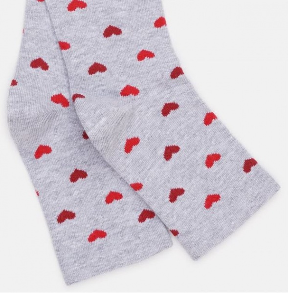 Шкарпетки дитячі для дівчаток Steven 14415 р. 32-34 світло-сірий меланж 