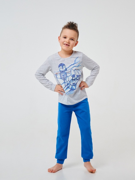 Піжама для хлопчиків Smil р.110 світло-сірий 104517 