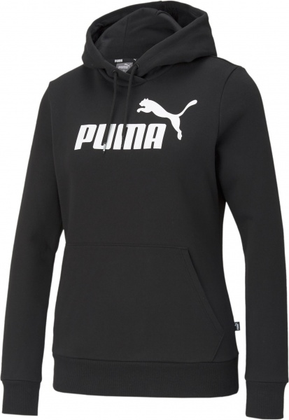 Джемпер Puma ESS LOGO HOODIE FL PUMA BLACK 58678801 р.S черный