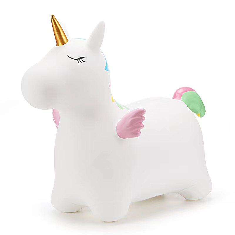 Попрыгунчик надувной MaxxPro kids Единорог с насосом PA39925