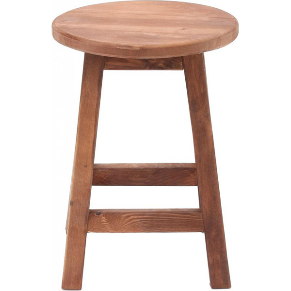 Табурет круглий Барбекю 45x32x32 см бежевий 