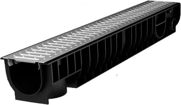 Лоток Ecoteck STANDART 100.95.h99 с решеткой стальной