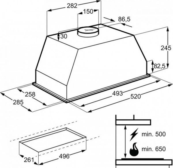 Витяжка Electrolux LFG525W (7332543614806)