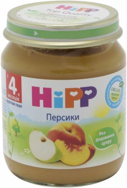 Пюре Hipp Персик 125 г 9062300101659  