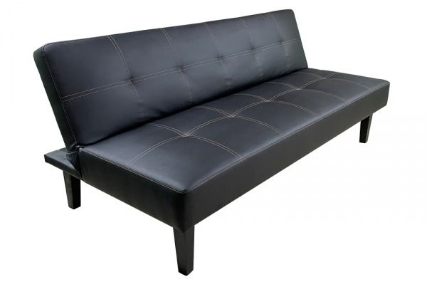Диван прямий Чикаго-2 чорний 1750x830x740 мм