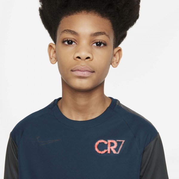 Футболка Nike CR7 Y NK DF TOP SS DA5595-454 р.XL темно-синій